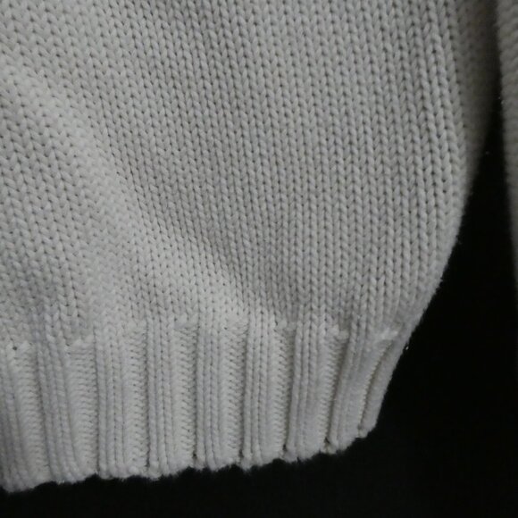 BIANCA NYGARD | medium 10-12 | Ivory Cable Knit Turtleneck Sweater - Picture 15 of 16